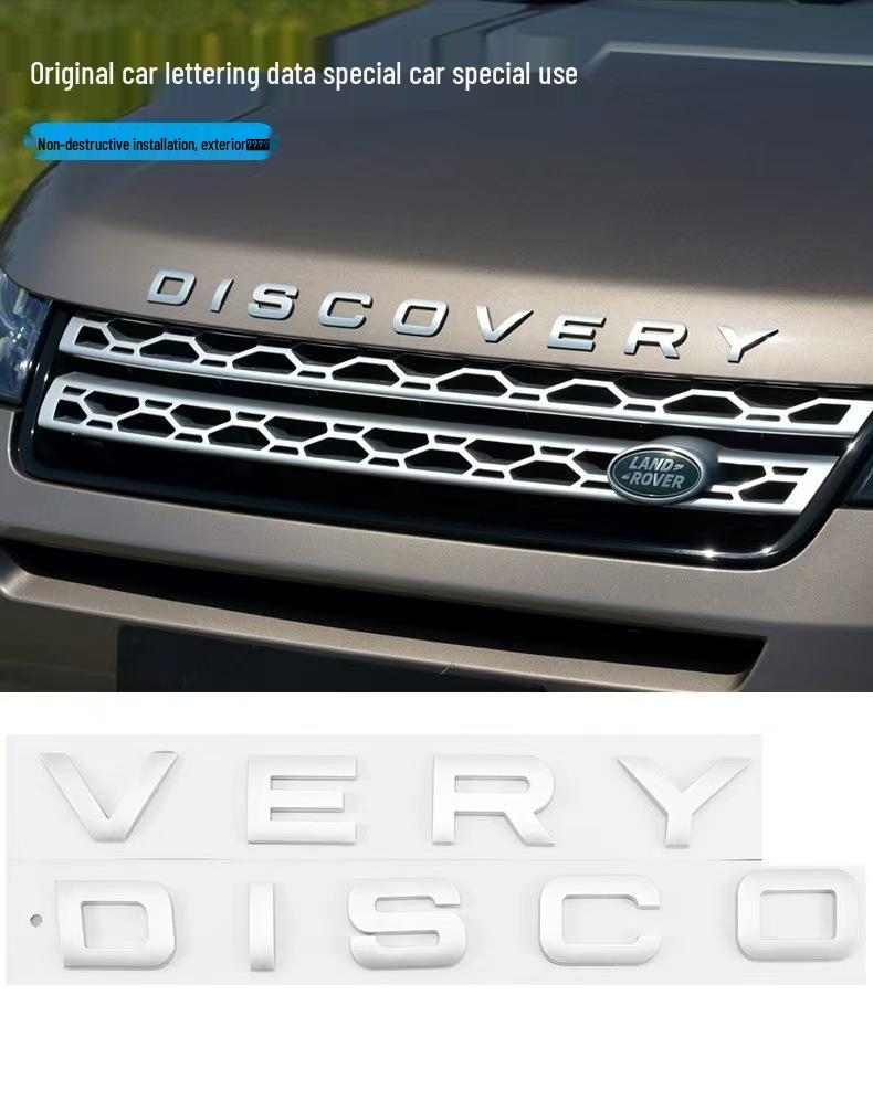 Samolepka na zadní část auta Land Rover Defender s anglickým písmenem (ABS plast)