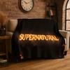 SPN Supernatural Dean Sam TV Flannel Blanket,Ultra Soft Warm Plush Throw for Home Bedroom Bed Sofa Cover Office Camping Picnic