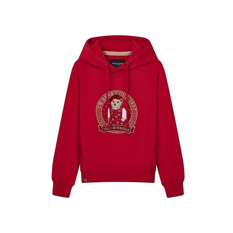 Teenie Weenie Bear Letter Hooded Sweatshirt