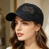 Adjustable Summer Baseball Cap Hollow Floral Outdoor Sun Hat Breathable Baseball Hat  Sport Wear