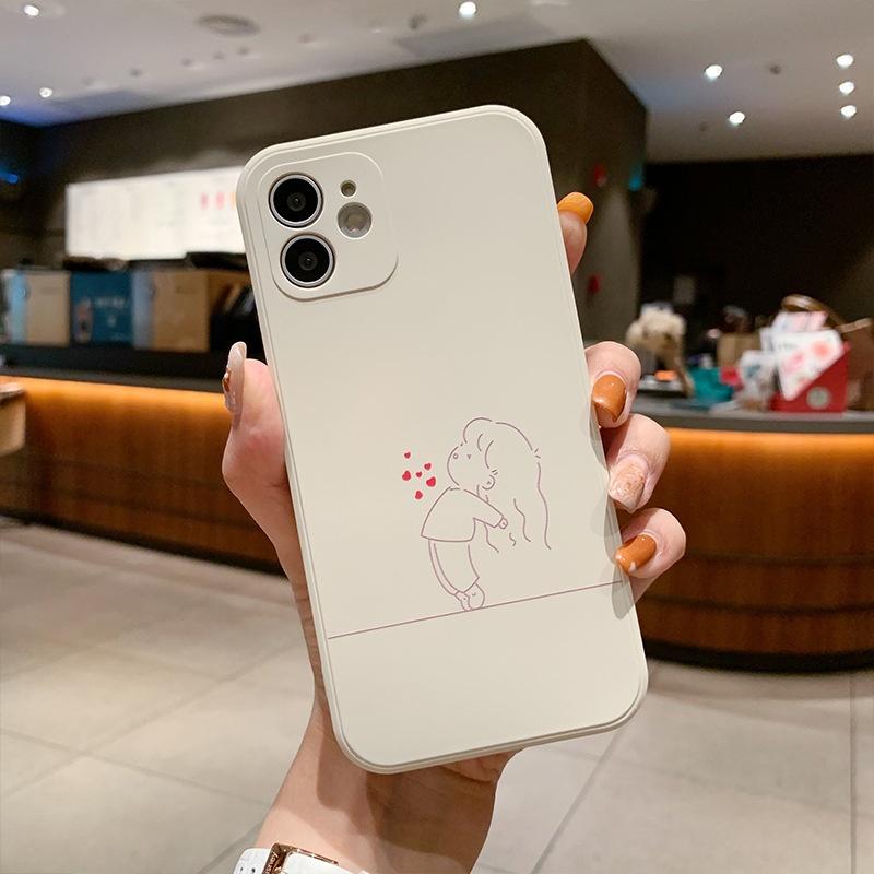 

Модный милый мягкий телефон для Iphone X Mini XS 8 Max 6 11 6s 7 Pro 13 Plus 14 XR 12, силиконовый, силиконовый, прямой, мягкий чехол из ТПУ Iphone 13pro аэро