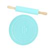 Rolling Pin Pastry Baking Mat Large Silicone Rolling Pin Kneading Pad Baking Tool for Kitchen