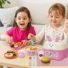 Little BearShape Pudding Feeding Set Pretend Play Early Education Lunch Box Pudding Kawaii Simulation Model Play House Toys