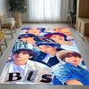 Fashion B-BTS Kpop Star Living Room Non-Slip Area Rug Soft Carpet for Bedroom Kids Playroom Sofa,Home Decor Doormat Gift
