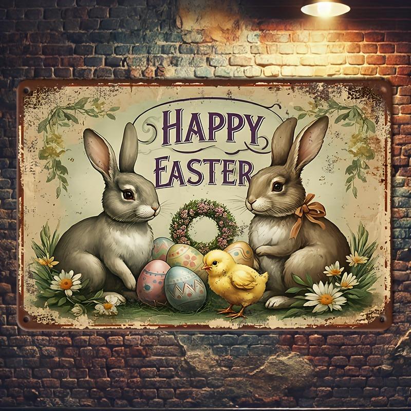 2D Flat Vintage Style Iron Tin Sign with Durable Construction and Classic Design for Wall Display