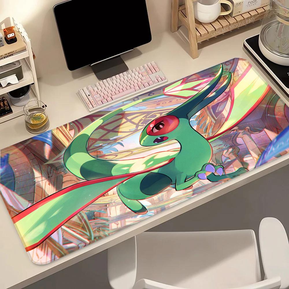 Mouse Pad Extended Large Gaming Desk Mat P Flygon Base Stitched Edges Smooth Surface for PC Laptop Gamer Office Home
