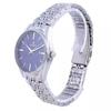 Westar Montre pour femme à cadran bleu en acier inoxydable à quartz 40210 STN 104