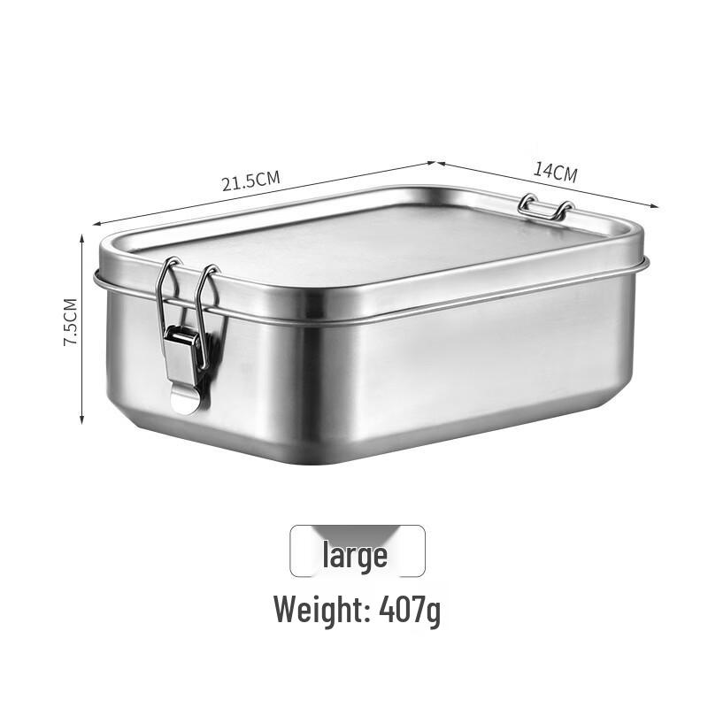 

ZISIZ 304 Stainless Steel Thickened Lunch Box