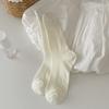 Ladies Spring and Summer Thin Bow Lovely Ballet Style White Tube Stack Socks