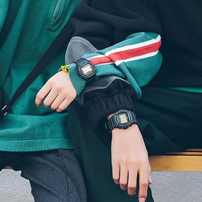 Casio BABY-G 90's retro trend classic small round watch LCD display sports waterproof quartz movement resin strap Japanese and Korean BGD-570TH-1PRD