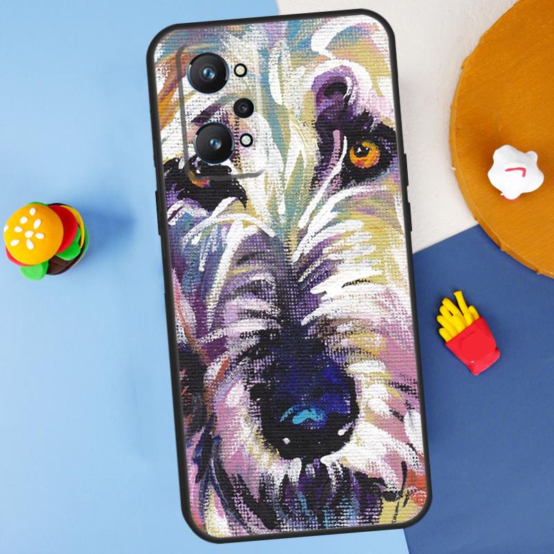 Irish Wolfhound Dog For Realme C55 C67 C61 C75 C53 C51 C21Y C25S GT 6 6T 5 GT7 Pro 10 11 12 13 14 Pro Plus Case