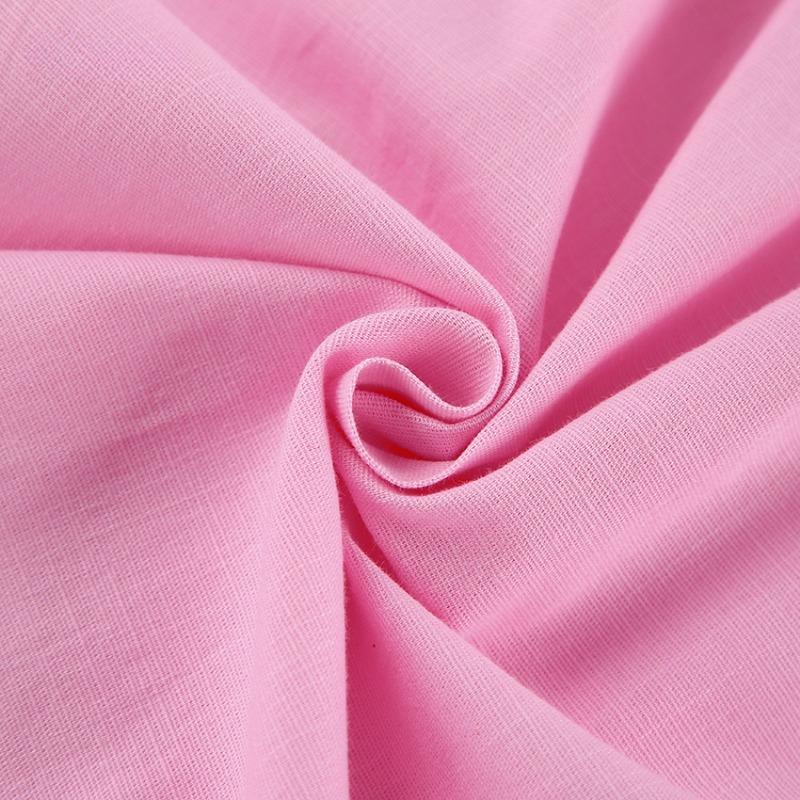 Летнее платье женское элегантное с V-образным вырезом и рукавами-фонариками на шнуровке — фото 18