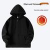 2025 Fleece-Lined Hoodie Jacket: Autumn/Winter Casual Sportswear