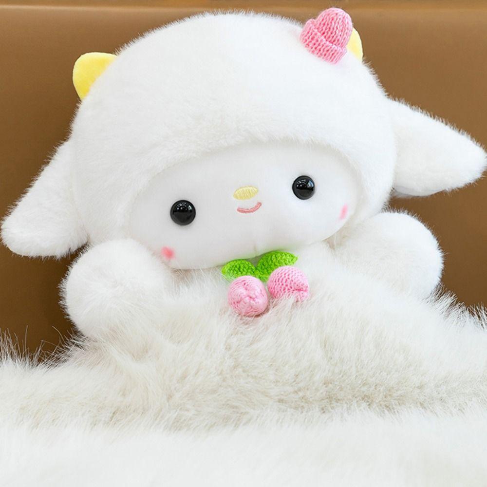 Fluffy Sheep Plush Doll Cartoon Animal Fluffty Doll Lamb Plush Toy  Christmas Toy