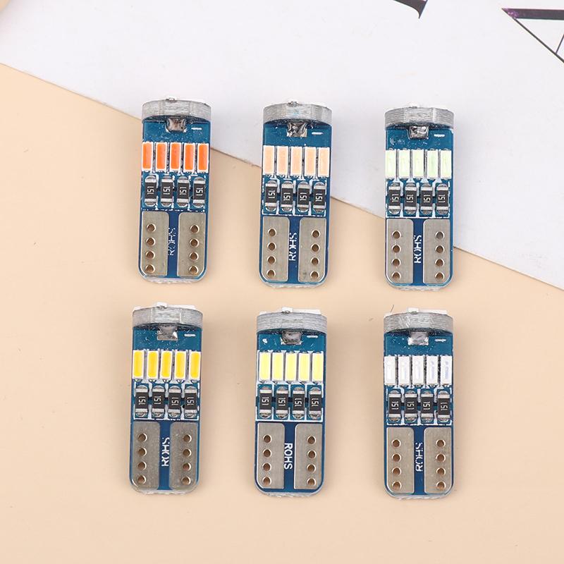 4Pcs T10 W5W Led 194 Canbus Bulb 4014/15Smd 12V Car Interior Reading Lamp Clearance Lights License Plate Bulbs Dome Signal