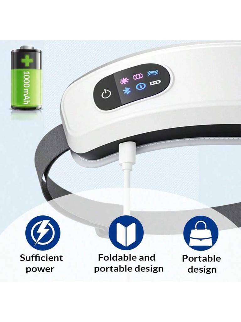 Smart Vibration Eye Massager, Airbag Compression, Eye Care Device, Bluetooth Music, Eye Massage, Sleep Eye Mask, Relax Eye Fatig