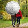 1pc Golf Ball Texture Automatic Folding Umbrella, Heavy Duty 8 Rib Iron Frame,  Suitable for Travel, Daily Use, Birthday, Decor Gift  99