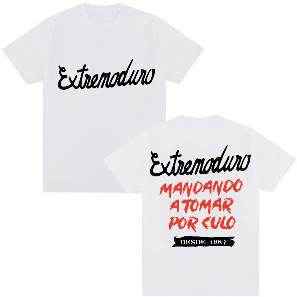 Rock Band Extremoduro Graphic T Shirt Unisex Women Gothic Hip Hop Harajuku Tshirts Casual Cotton Oversized T Shirt Male Streetwear