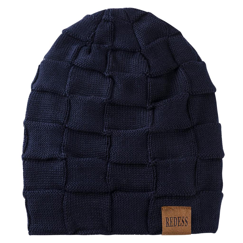 REDESS Beanie Warm Winter Thick Skull Cap with Face One Size Hat, Unisex, Hat, Knitted, Cover,