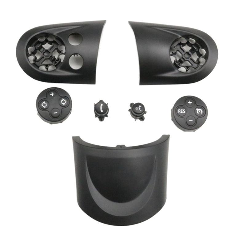 Car Multifunction Steering Wheel Volume Button Cover Cruise Control Plate Switch Trim For BMW MINI Cooper R55 R56-R61 2007-2014