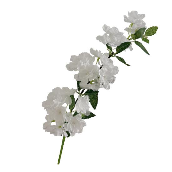 

Artificial Cherry Blossom Branches 31.5 Faux Long Stem Spring Flowers for Tall Vase білий