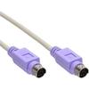 Câble Clavier/souris - INLINE - PS/2 - 2m - Violet - Mini-DIN 6 Broches