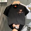 Chinese Style Summer Fashion Men T-shirt Short-sleeved Embroidered Shirt