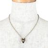 Great TIFFANY&Co. Necklace Double Heart Puzzle Silver 925 Women Used