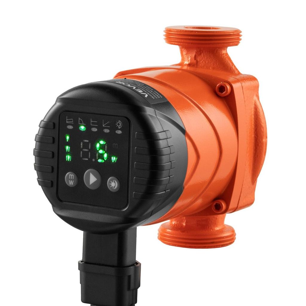 LPS25-4BP/130 High Efficiency Circulator Pump, 42 LPM, 4 M Max Lift Cast Iron Hot Water Recirculating Circulation Pump, Threaded Connection, Check