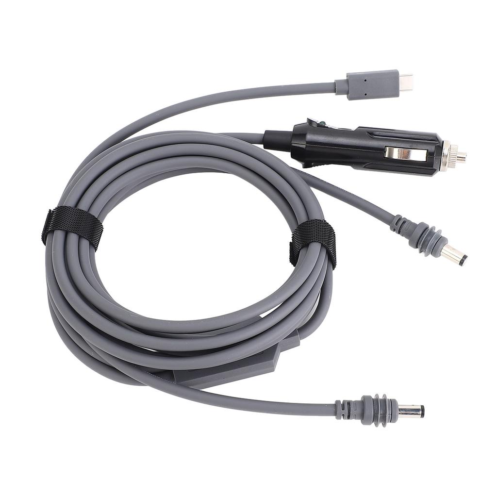 5 meter strømkabel for mini satellittantenne 3 i 1 DC-port PD Type C 12V 24V billaderinngang