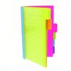 1Pc Divider Sticky Notes, Tabbed Self-Stick Lined Note Pad, 60 Ruled Notes, Assorted Neon Colors Index Sticky Notes