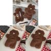 Brown Bear Plush Pen Bag Large Capacity Cute Soft Stationery Case For Girls