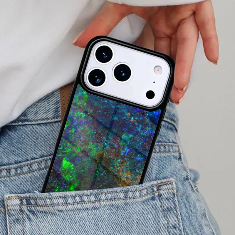 Opal Stone Iridescent Phone Case for iPhone 17ProMax 12 13 14 15 16e 17 Pro Max Plus Air Cover