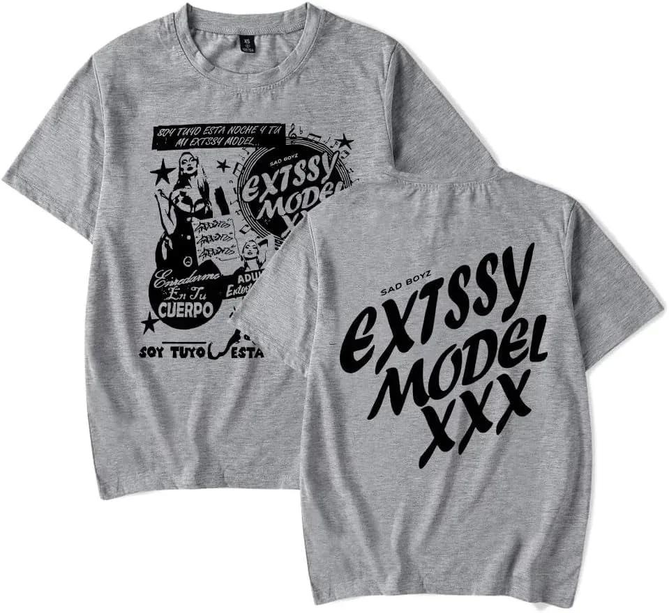 

Футболка Junior H Las Flores с принтом Sad Boyz Tour Merch для мужчин, летние женские и мужские модные повседневные футболки с коротким рукавом из хлопка XXXXXL небесно-голубой