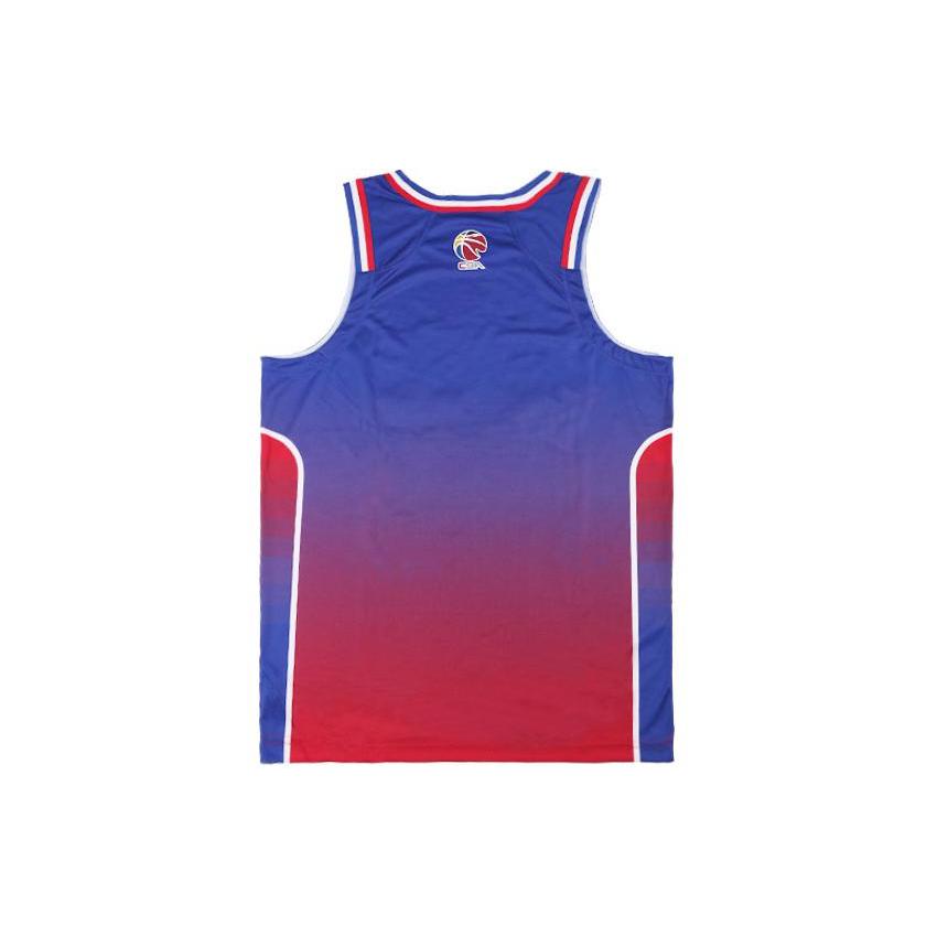 Li Ning CBA Collection Basketball Jersey Men's 2023 24 Season, Tianjin Team City Edition Blank Jersey Red Blue AAYT879-1