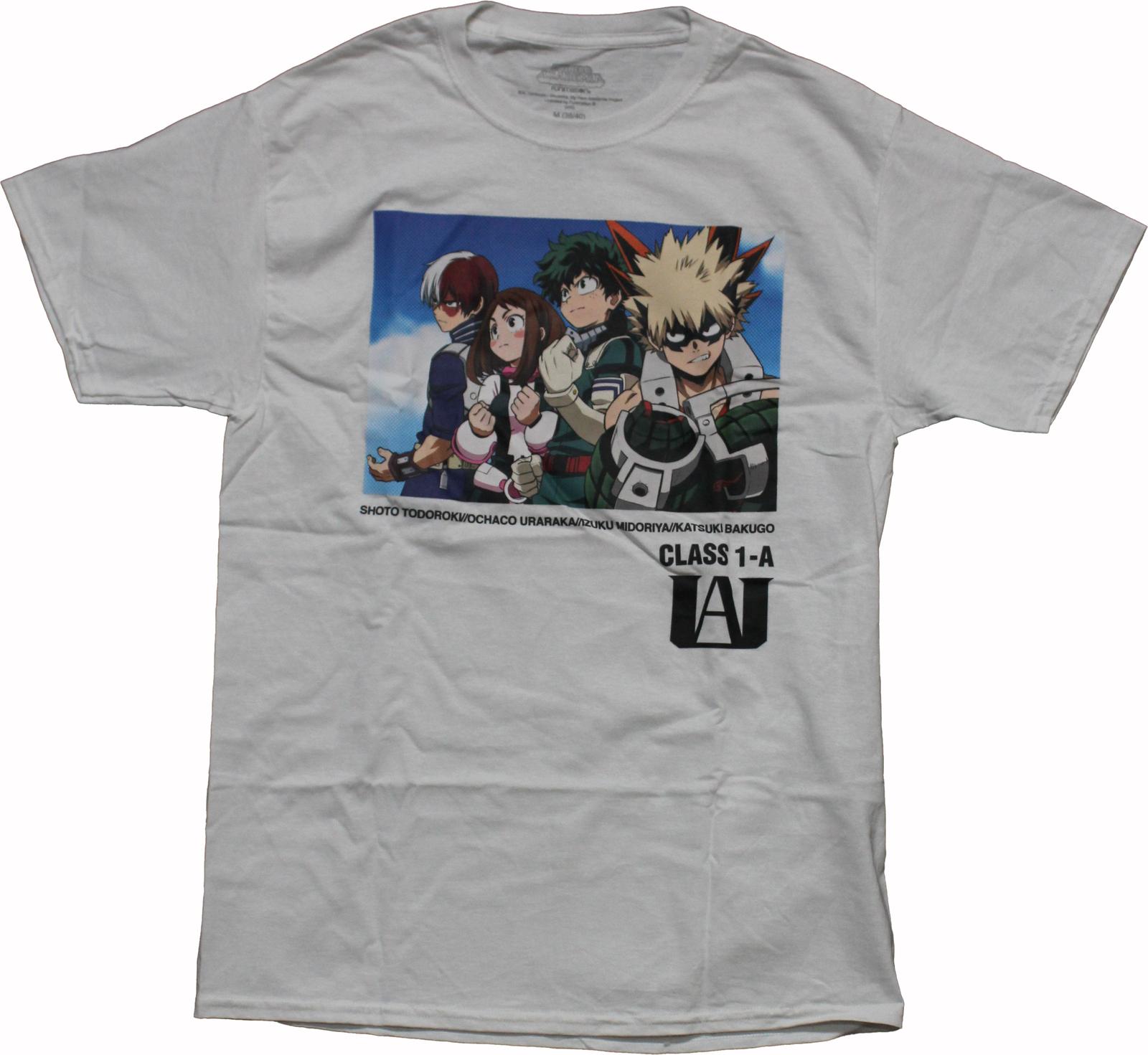 My Hero Academia New Adult T-Shirt - Class 1-A Boxed Stance M
