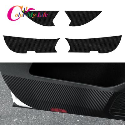 Color My Life Lmitation Carbon Fiber Dveře Vnitřní panel Protecte Cover Sticker pro Volkswagen VW Golf 7 7.5 MK7 MK7.5