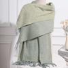 Reversible Cashmere Wool Scarf: Unisex Autumn/Winter, Luxurious Korean Style Shawl.