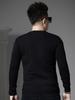 European Trendy Brand Letter-Printed Knitwear for Men, 2025 Autumn and Winter New Style, Inner Layer Base Shirt, Round-Neck Sweater for Men
