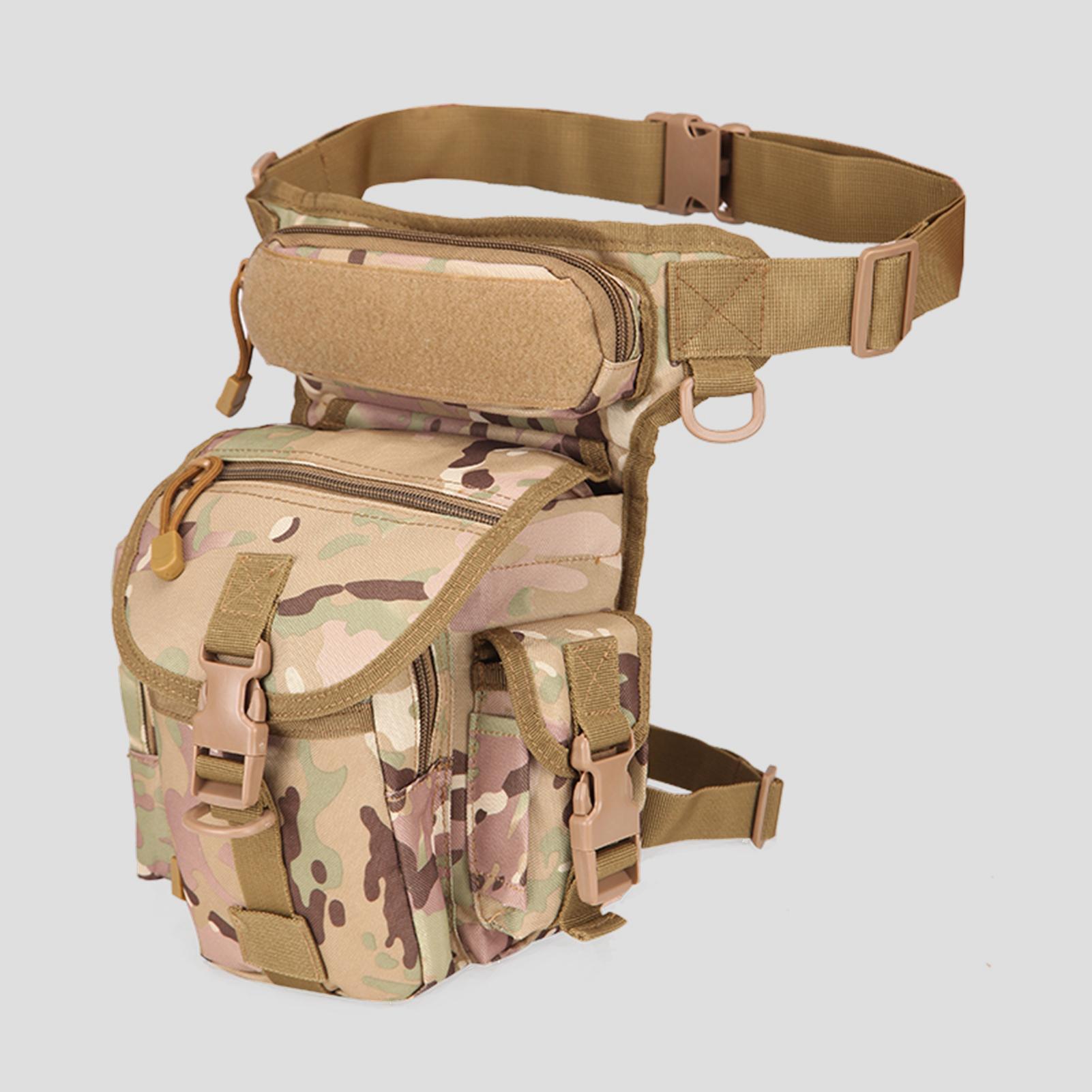 

Водонепроникна сумка для стегна та талії для подорожей, походів, велосипедів, кемпінгу камуфляжний