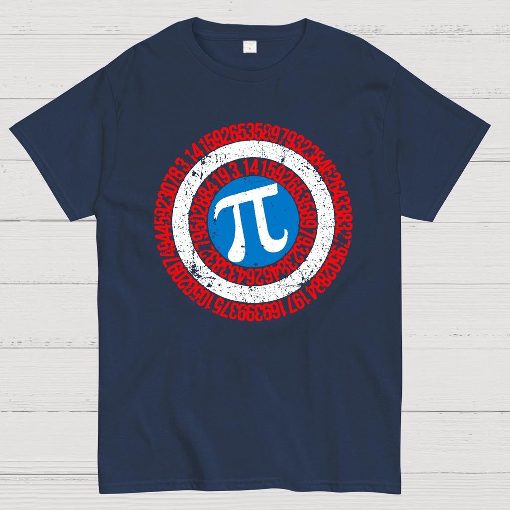 Pi Day Hero Shield Cotton Summer Casual Cool Loose T-Shirt