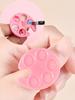 2pcs/5pcs Mini Nail Art Palette Ring, Oval Finger Mixing Palette For Nail Painting Pigment, Lightweight Nail Art