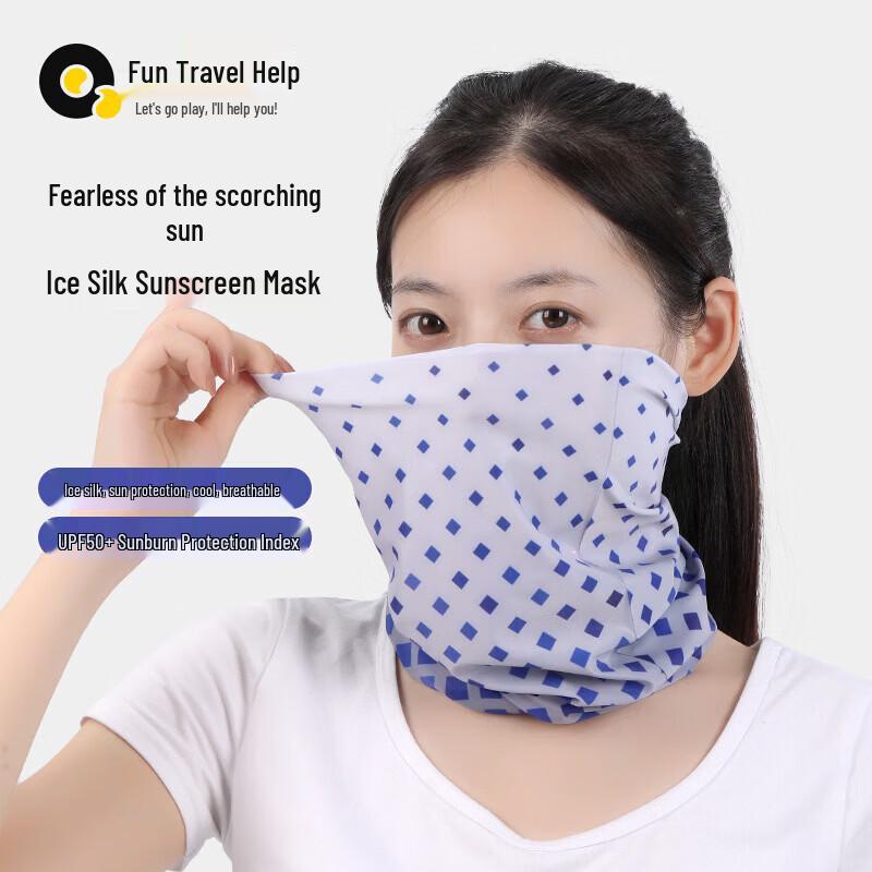Outdoor UV Protection Ice Silk Face Mask