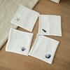 4 Stück/Set Tragbare Rustikale Baumwoll-Untersetzer Vintage Waschbare Teetassen-Unterlage Zarte Handgefertigte Schalen-Matten Büro