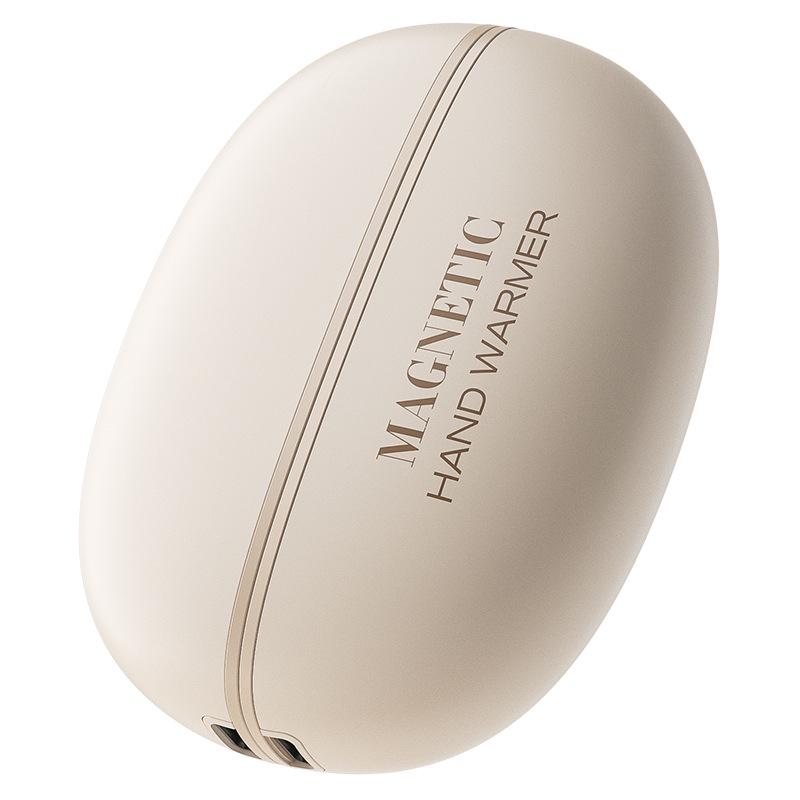 USB Rechargeable Magnetic Hand Warmer with 3-Level Digital Display - Customizable with Logo