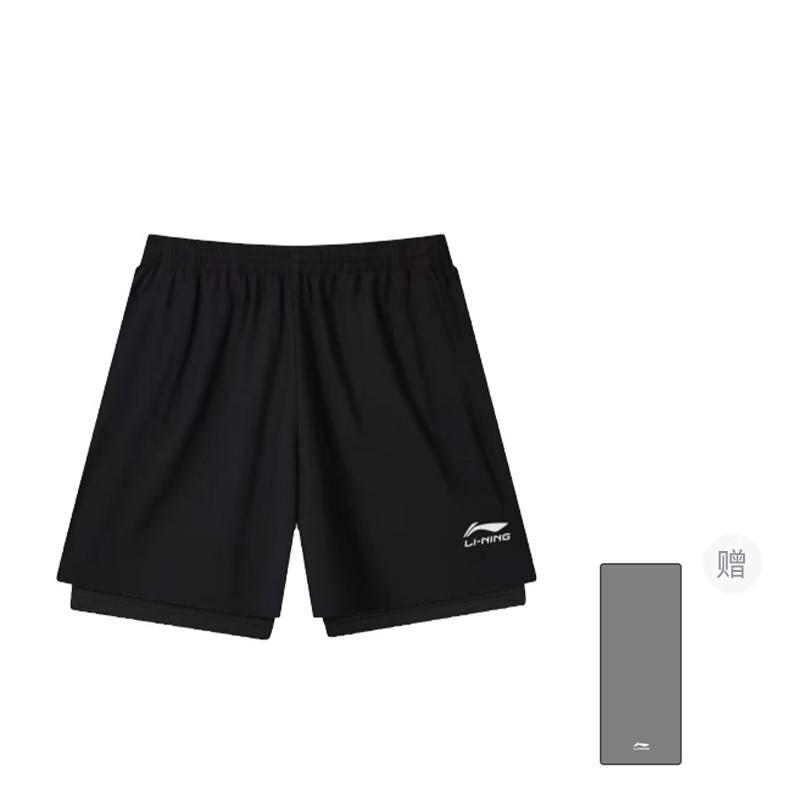 Li Ning Sportshorts Unisex Schwarz AKST996-1