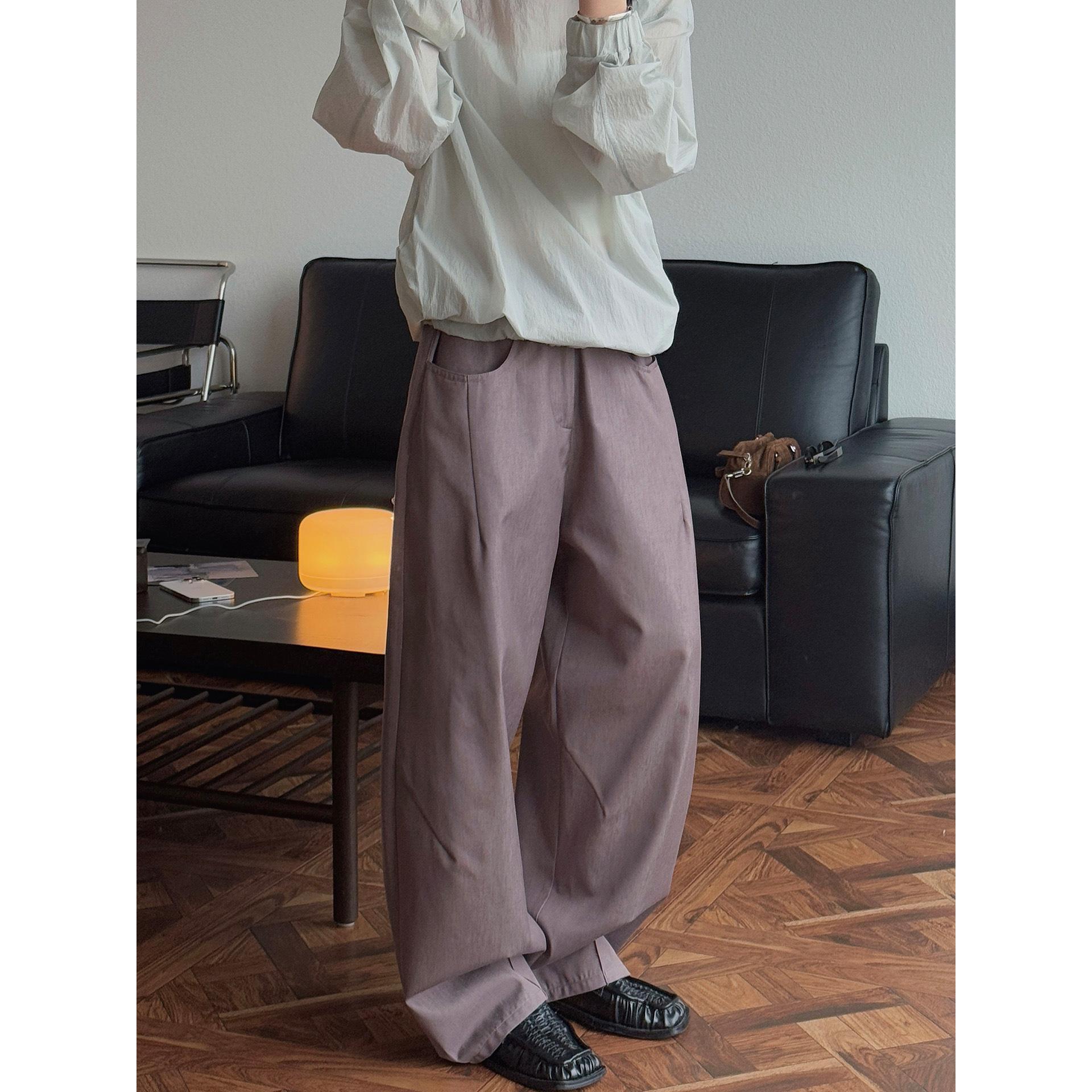 

Johnature Japanese Retro Balloon Silhouette Pants Women Spring Summer Breathable Casual Full Length Pants M коричневый