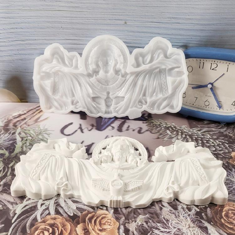 Religiöse Kerzenformen Gussformen Ornamentformen Umarmung Silikonformen Gipsformen für Feiertagsdekoration