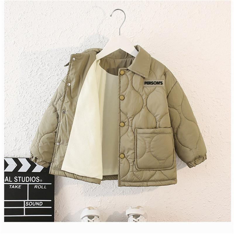 

Детские хлопковые пальто Весенняя детская одежда Мальчики Теплые Свободные Повседневные Куртки Осень Подростковый Короткий Кардиган Верхняя одежда 3-10 лет 120 зелёный