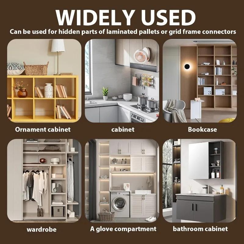 60pcs Self-Tapping Screws Cabinet Laminate Shelf Support Pegs with Non-Slip Sleeve Shelves Kitchen Glass Furniture Closet Shelf Pins